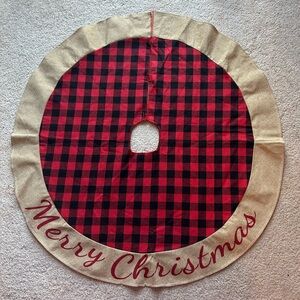 Buffalo Plaid Christmas Tree Skirt